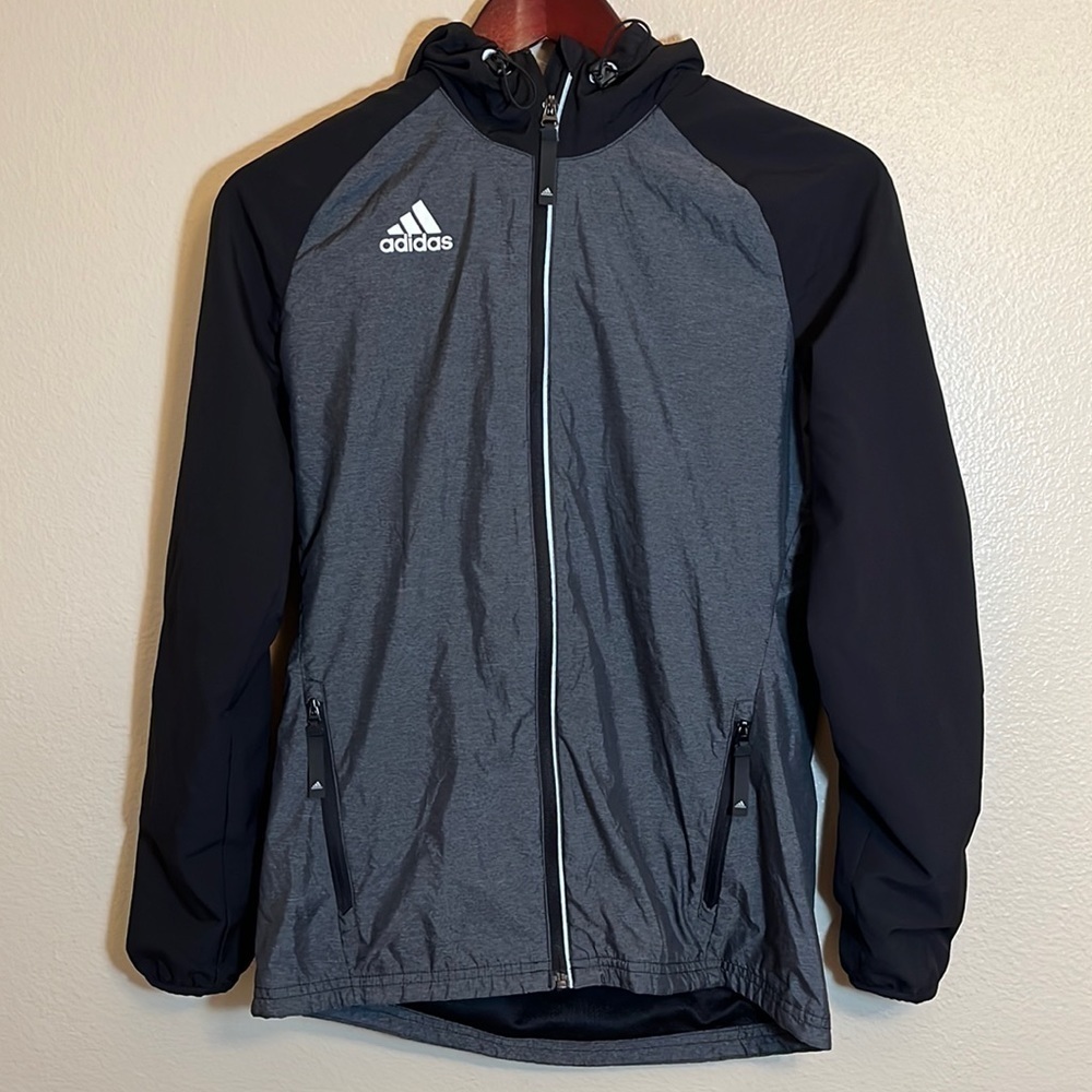 𝅺ADIDAS Hooded Zipper Athletic Jacket